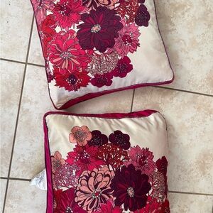 Liberty of London for Target Floral Accent Pillows - Red and Pink